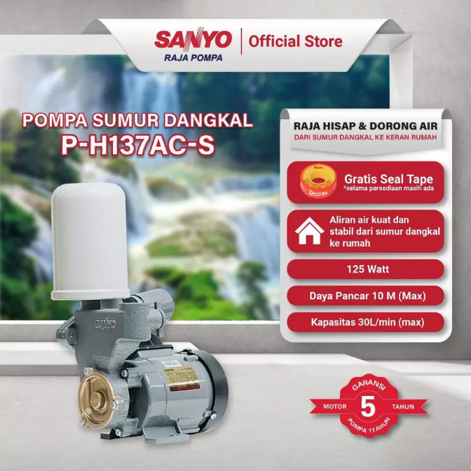 Sanyo: Kapasitas airnya lebih besar dengan daya listrik yang rendah