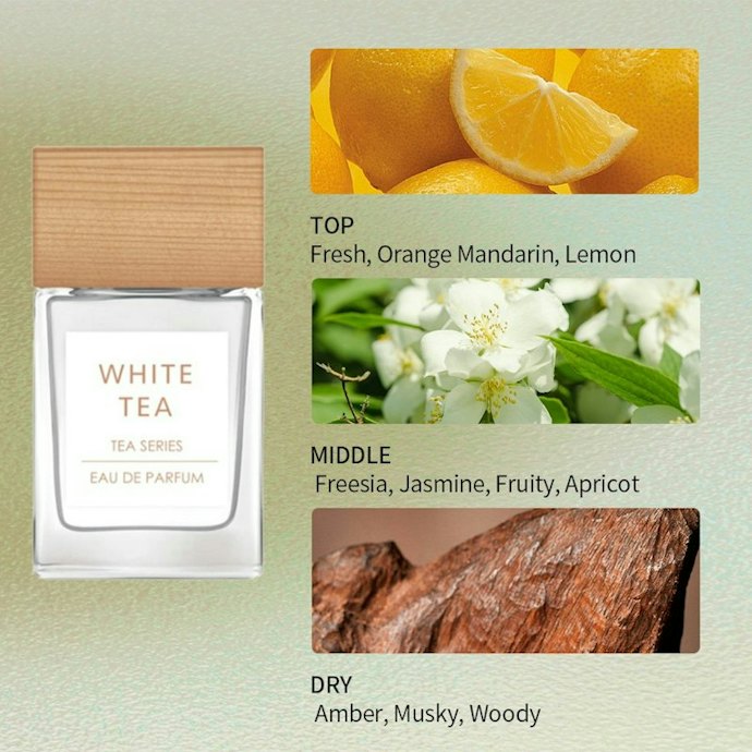 Teh dan musk: Memberikan aroma yang lebih clean dan powdery