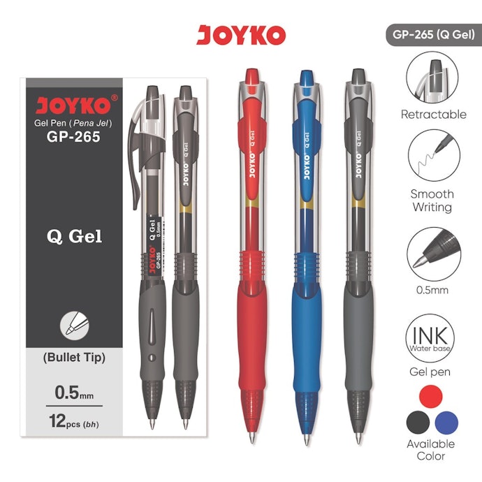 Joyko: Menawarkan pulpen gel dengan harga terjangkau