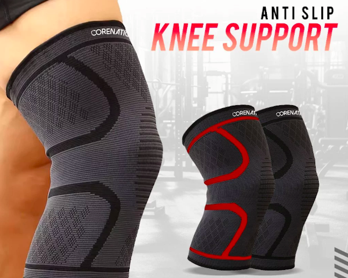 Deker lutut tipe sleeve (knee sleeve): Direkomendasikan untuk mencegah cedera pada saat berolahraga