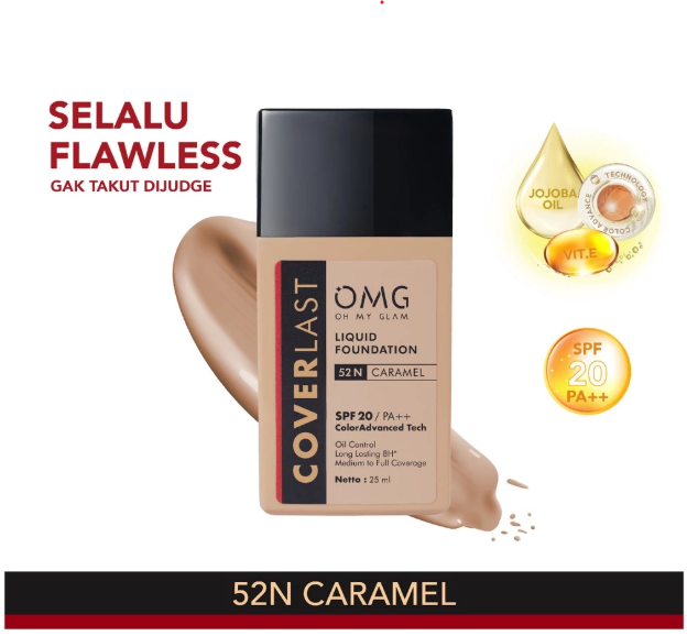 Untuk kulit gelap, pilih foundation OMG shade 52N