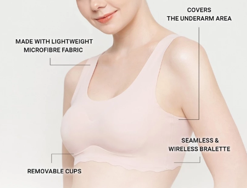 Seamless bra, pinggiran halus tanpa jahitan