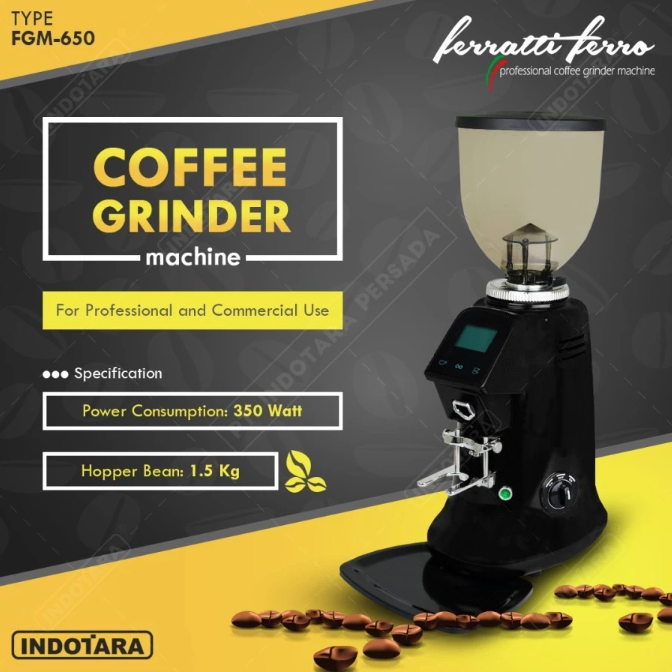 Khusus untuk penggunaan di kafe, utamakan grinder elektrik dengan kecepatan putaran pisau yang tinggi dan ukuran burr besar