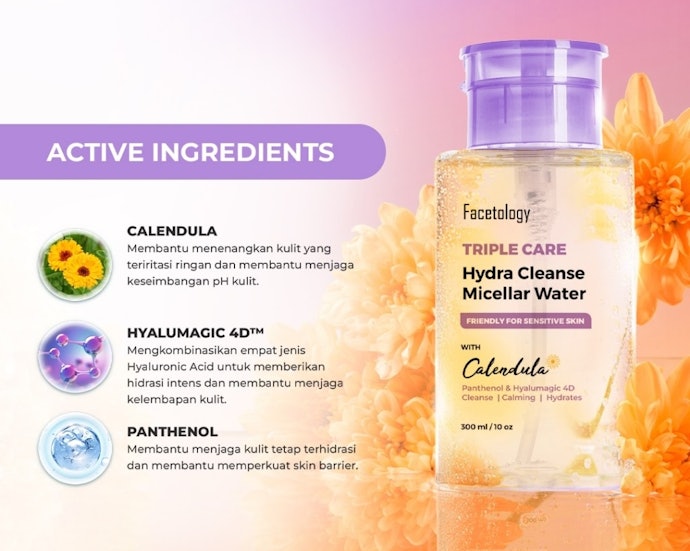 Soothing agent membantu meredakan iritasi yang kerap muncul pada kulit sensitif