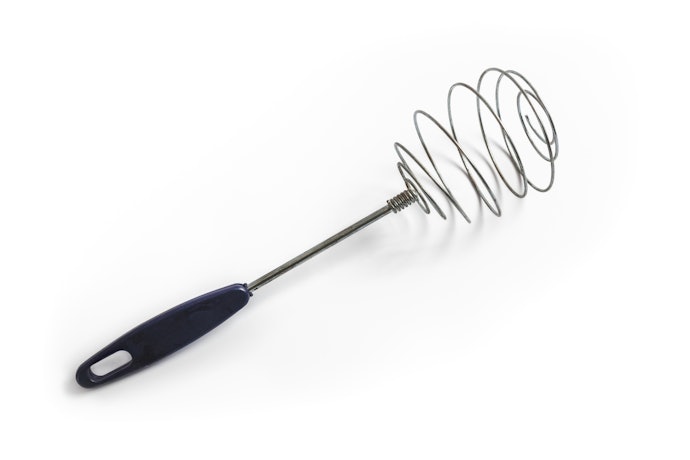 Tipe twirl whisk: Dapat menghasilkan buih paling lembut