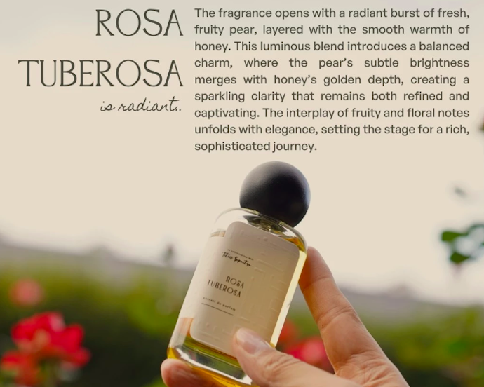 Etre - Rosa Tuberosa: Aroma bunga yang manis dan tahan hingga 8-10 jam