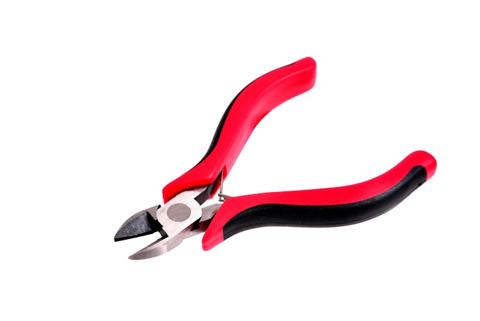 Tang side cutting, untuk memotong benda dari sisi samping