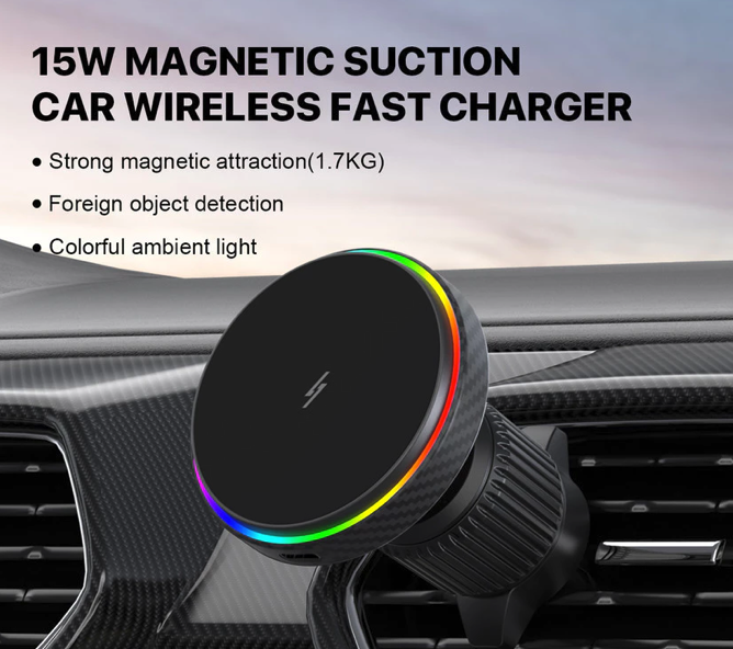 Manfaatkan charger mobil tipe wireless jika HP Anda sudah mendukung fitur ini