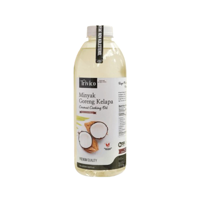 Coconut cooking oil lebih stabil digunakan untuk menggoreng atau memasak dengan suhu tinggi