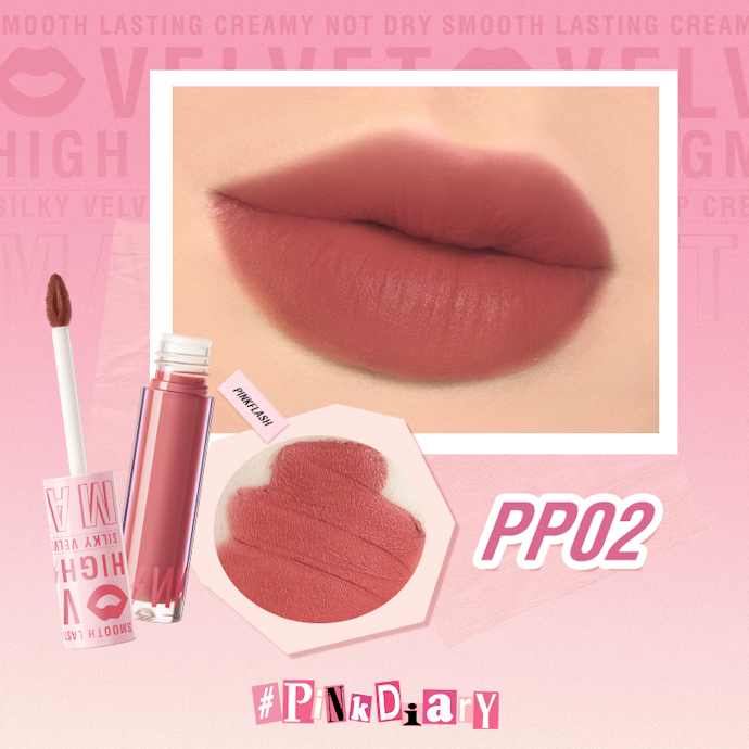 Velvet matte finish: Membuat bibir terlihat lebih lembut meski tanpa adanya efek kilau