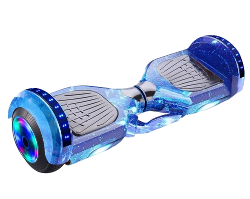 Agar aman di kerikil atau rumput pendek, pertimbangkan hoverboard roda 8 inci