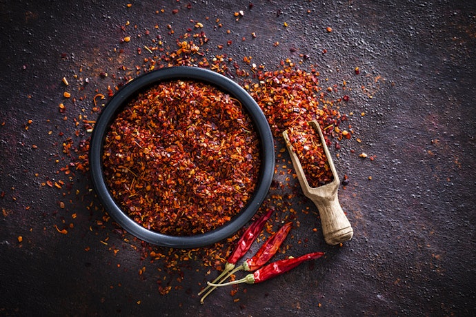 Bubuk cabe murni, untuk mendapatkan rasa pedas sempurna