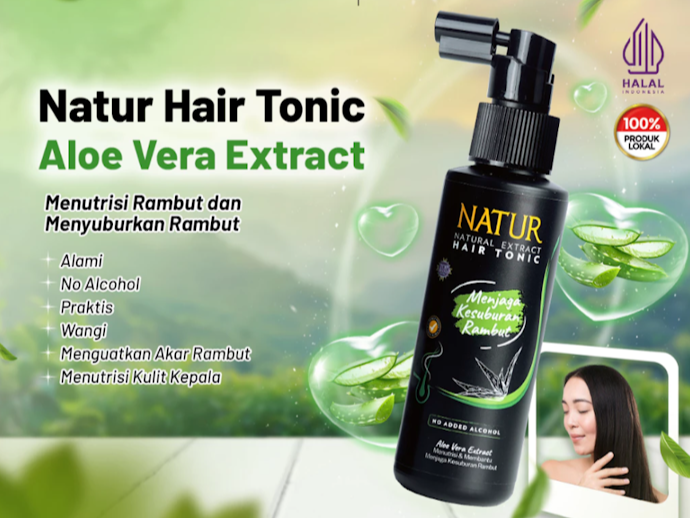 Namun, jika kulit kepala sensitif, cari toner rambut rontok yang mengandung ekstrak Aloe vera dan minyak urang aring