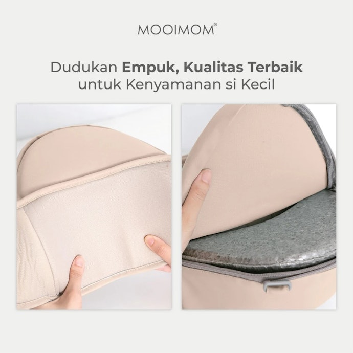 Perhatikan pula material bantalan hipseat, pilih yang kukuh seperti material EPP