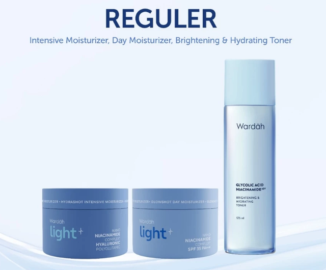 Kulit berminyak dan kusam: Cari skincare dengan niacinamide, contohnya Lightening Series