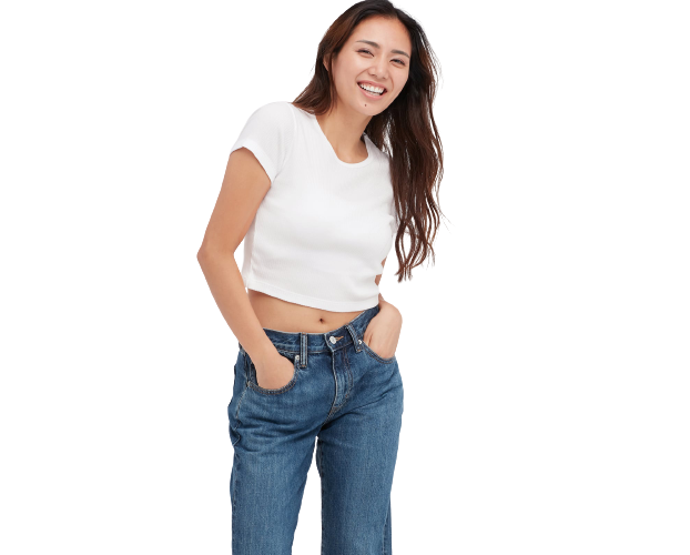 Cropped t-shirt, untuk tampilan yang sexy