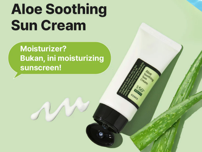 Untuk kulit yang mudah iritasi: Pilih sunscreen dengan soothing agent seperti Centella asiatica atau Aloe vera