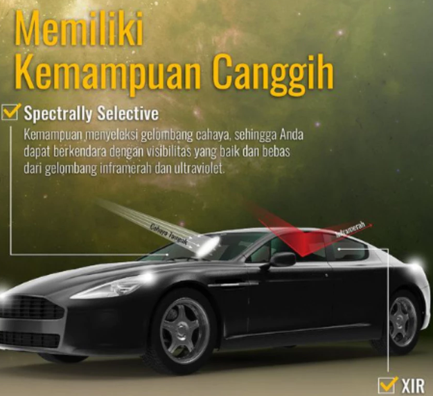 V-Kool: Dibekali teknologi Spectrally Selective yang menolak panas secara efektif, tetapi tidak terlalu gelap
