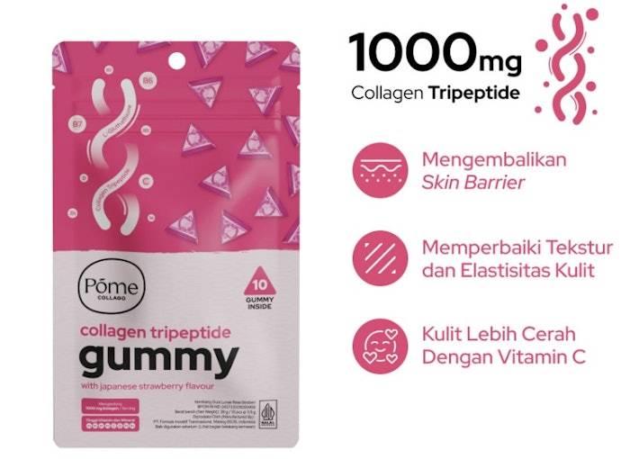 Tripeptide collagen: Lebih kecil dari peptide collagen, cocok untuk mengatasi permasalahan spesifik seperti kerutan
