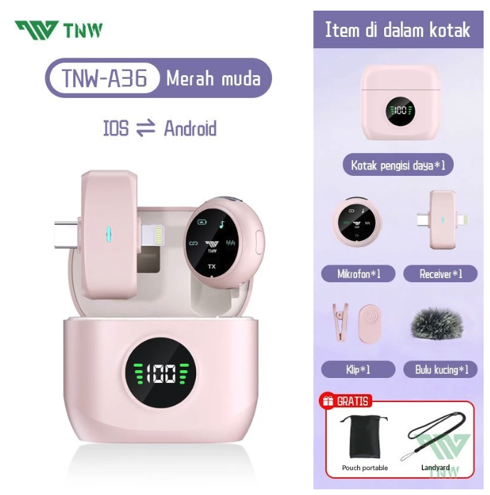 TNW: Mic clip-on praktis dengan aksesori lengkap