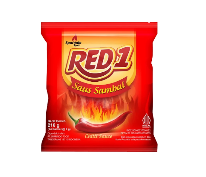 RED1: Menyediakan saus sambal kemasan 1 kg dan stik yang cocok untuk para penjual makanan