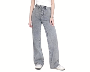 Jiniso: Kulot jeans-nya menciptakan tampilan santai, tetapi tetap trendy