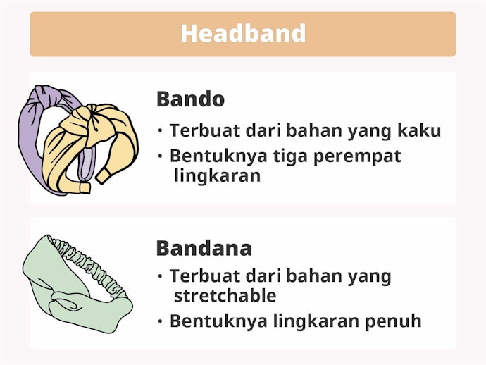 Headband: Menahan rambut sekaligus mempercantik penampilan