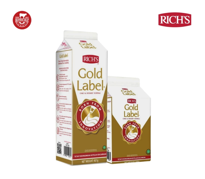 Untuk kebutuhan vegan atau diet bebas laktosa, pilih non dairy whipping cream berbasis lemak nabati seperti Rich's dan Ambiante