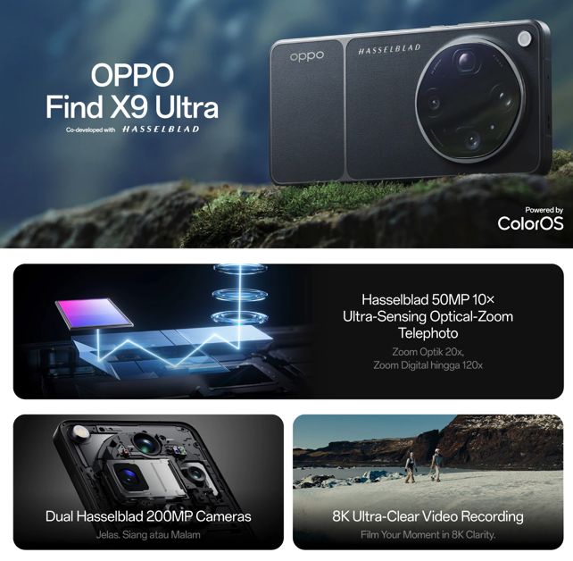 OPPO dibekali kamera untuk fotografi harian hingga profesional