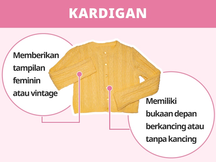 Kardigan, cocok bagi yang menyukai gaya feminin atau vintage