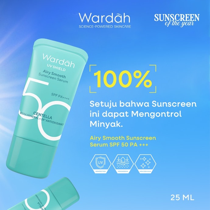 Chemical atau hybrid sunscreen: Direkomendasikan untuk kulit acne-prone atau berkomedo