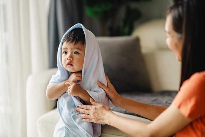 Untuk anak: handuk ukuran 50 cm x 100 cm lebih direkomendasikan