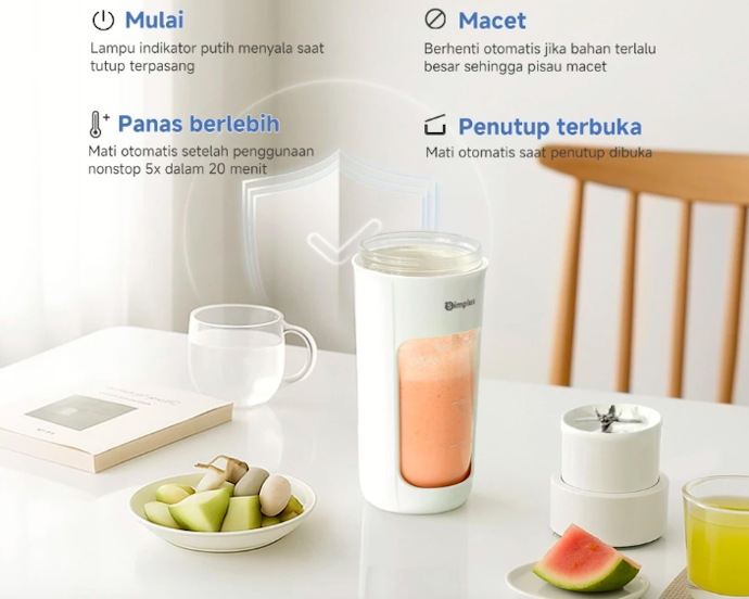 Bila rutin membuat jus atau smoothie, gunakan blender portable