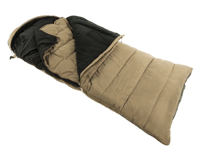 Ritsleting double sided: Membuka atau menutup sleeping bag bisa dilakukan dari dalam dan luar