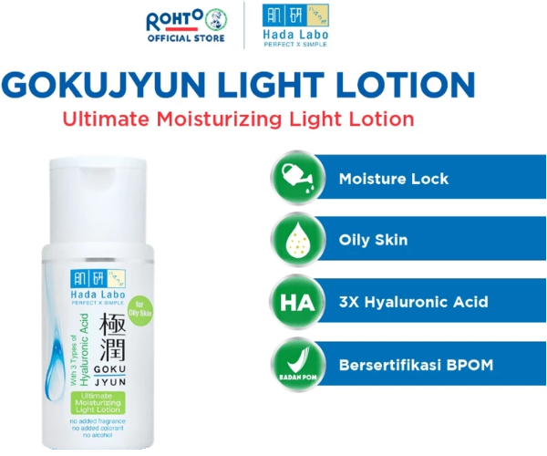 Gokujyun Ultimate Moisturizing Light Lotion: Menjaga keseimbangan kulit kombinasi atau berminyak dan berjerawat