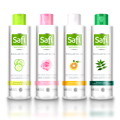 Naturals, micellar water dengan bahan-bahan alami