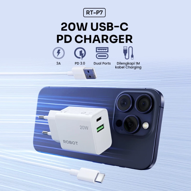 Android: Charger merk Anker, Baseus, atau ROBOT yang mendukung QC 4.0 hingga PD 3.0 dengan keamanan lengkap