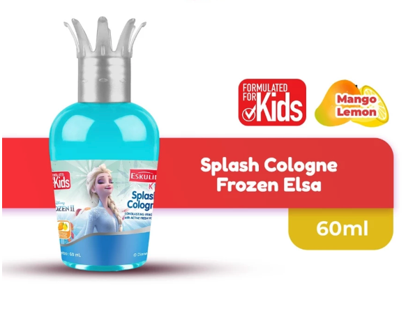 Eskulin Kids Splash Cologne Elsa: Wangi mangga dan lemon yang ceria untuk si kecil yang gemar Frozen