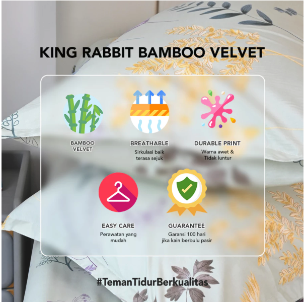 King Rabbit: Terbuat dari serat bambu organik yang diklaim aman untuk kulit sensitif