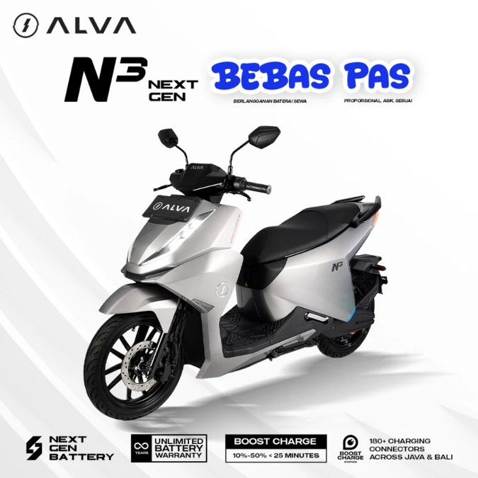 ALVA dan Polytron, punya jarak tempuh di atas 100 km untuk perjalanan pulang-pergi mulai 30 km