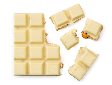 White chocolate: Manis, creamy, dan kalorinya cenderung tinggi