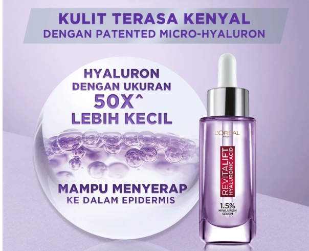 Temukan serum dengan tambahan pelembap seperti hyaluronic acid dan ceramide
