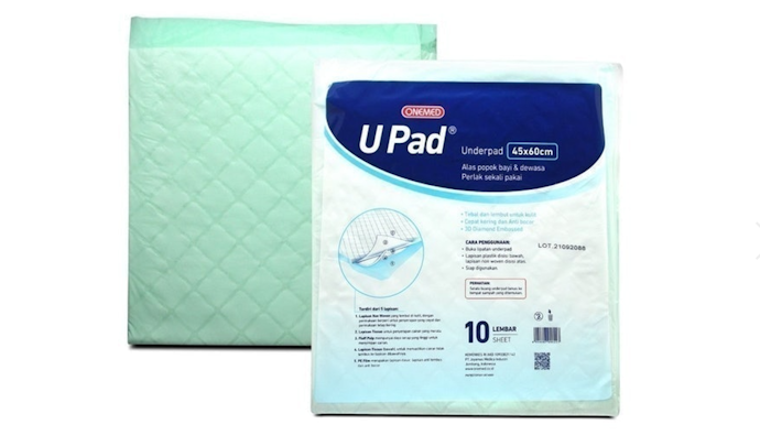 Ukuran ± 45 cm x 60 cm, pas digunakan untuk bayi