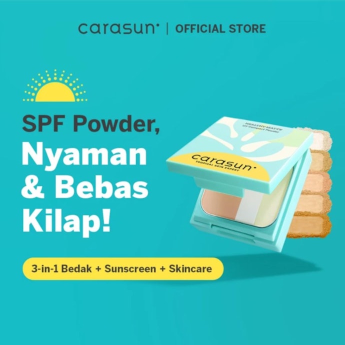 Jika Anda sering beraktivitas di luar ruangan, pilih bedak dengan kandungan SPF dan PA sebagai perlindungan dari sinar UV