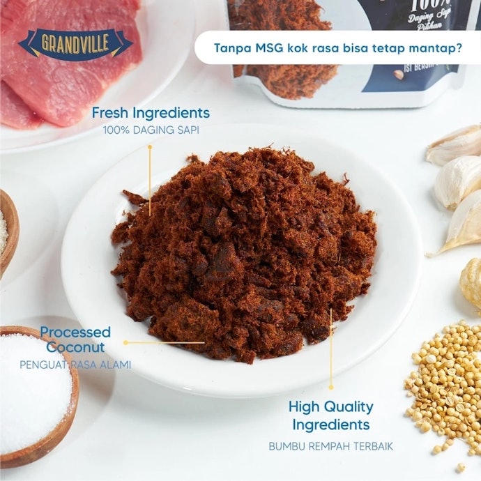 Abon sapi, mengandung protein dan kalsium
