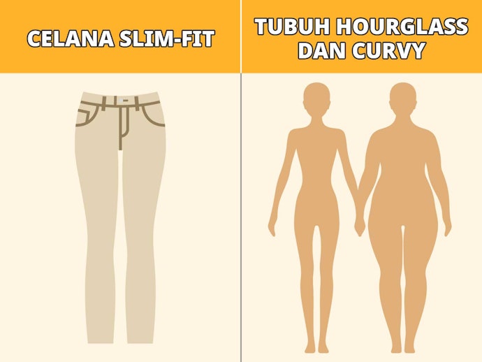 Slim-fit, cutting yang pas di tubuh
