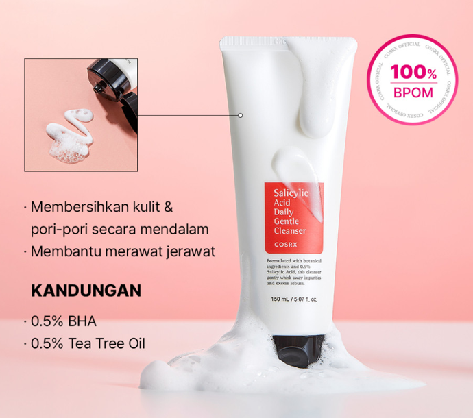 Jika kulit berjerawat atau beruntusan: Niacinamide, AHA, atau BHA (salicylic acid)