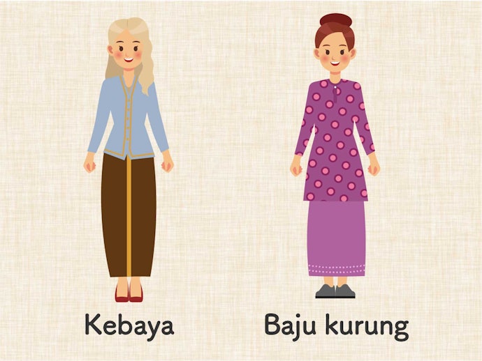 Kebaya dan baju kurung, outfit pesta atau acara adat tradisional