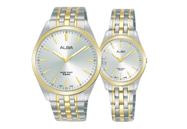 Alba: Jam tangan couple tahan air dengan desain simple dan classy
