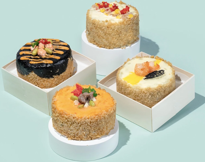 Makanan savory, untuk "kue" ulang tahun yang unik